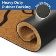 thumbnail image 6 of Barnyard Designs Natural Coco Coir Heavy Duty Backing Doormat - Large Cute Non-Slip Front Door Welcome Mat for Outside Entrance or Porch Entry, Brown (17x30, Shaka), 6 of 6