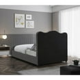 thumbnail image 5 of Meridian Furniture Felix Grey Linen Textured Fabric Full Bed, 5 of 8
