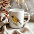 thumbnail image 5 of Bird Watching Mug, Orchard Oriole Song Bird Mug, 11oz or 15oz White Ceramic Coffee Mug Gift for Bird Watchers, 5 of 9