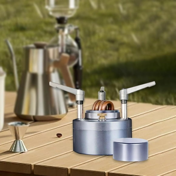 Mini estufas de alcohol quemadores para acampar a prueba de viento estufas de campamento de ebullición de té no hirviendo para viajes de restaurantes plata