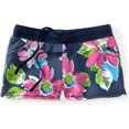 thumbnail image 1 of Aeropostale Womens Floral Design Athletic Sweat Shorts, Azul, Small Aeropostale Sudor, 1 of 1