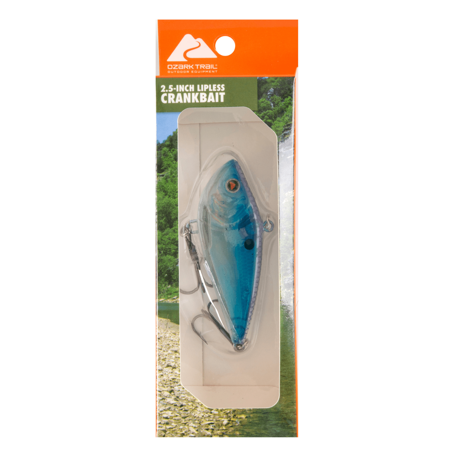Ozark Trail Lipless Crankbait Blue Shad Fishing Lure with Rattle