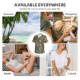 thumbnail image 2 of Yiaed Cute Animal Forest Print Women's T Shirt V-Neck Short Sleeve Shirt Casual Breathable Tee Summer Tops-3X-Large, 2 of 5