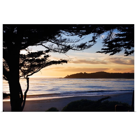 Great BIG Canvas | "Carmel Sunset 3" Art Print - 48x32