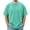 Green, variant on Kixjoy Green T Shirts for Man Cotton Crew Neck Short Sleeve T Shirts Casual Washed Loose Fit Vintage Undershirts Cozy Lightweight Summer Mens Undershirts, Green 3XL