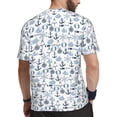 thumbnail image 2 of Wukai Dock Rudder Print Men's Short-Sleeved Mesh T-Shirt,Quick-Dry Short Sleeve Workout T-Shirt-Medium, 2 of 8