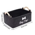 thumbnail image 3 of XQWJWLA Pet Toy Organizer Bin Lightweight Felt Storage Basket with Handles for Dog and Cat Toy Accessories Large Capacity for Home Organization, 3 of 5