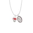 thumbnail image 2 of Delight Jewelry Silvertone Red Heart Spinner Best Mom Ever Charm Necklace, 2 of 4