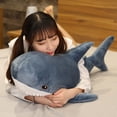 thumbnail image 5 of 140cm Giant Shark Plush Toy Stuffed Speelgoed Animal Reading Pillow for Birthday Gifts Doll Gift For Children, 5 of 5