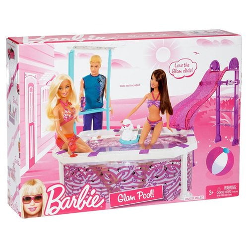 barbie glam pool walmart