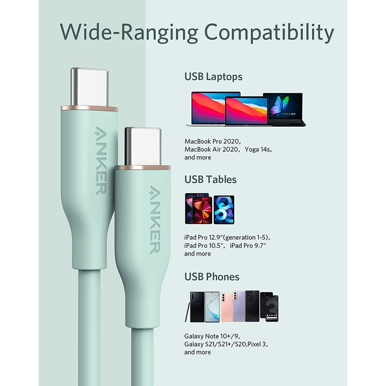 Anker - 新品●Anker 735 Charger●Power Line Ⅲ Flow Amazon.com: Anker USB C Charger(Nano II 65W), PPS 3-Port