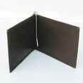 thumbnail image 6 of Black Genuine Cowhide Leather Men's Bifold Money Clip Minimalist Plain Wallet, 6 of 9