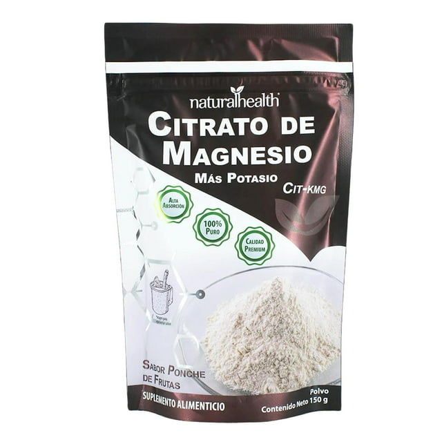 Citrato de Magnesio Potasio150 g Ponche de Frutas Natural Health