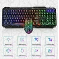 thumbnail image 2 of Tianlaimei 104 Keys Gaming Keyboard and Mouse Set, Wired Rainbow RGB Backlight Computer Keyboard, for PC Gamer, 2 of 9