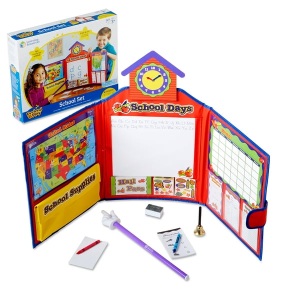 Learning Resources Pretend and Play School Set, American, 149 Pieces