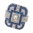 thumbnail image 2 of XWSHYW Anillos Damas Moda Diamante Completo Diamante Regalo de Boda 1 Pieza, 2 of 6