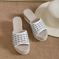thumbnail image 6 of Wavsuf Womens Slippers Casual Summer Wide White Slippers Size 8.5, 6 of 9