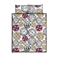 thumbnail image 5 of Reloj de pared UK Pattern Juego de cama edredón, 5 of 5