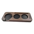 thumbnail image 2 of Espresso Tamper Stand, Coffee Tamper Holder, 3 Hole Anti Slip Storage, Multipurpose Portafilters Tamper Distributor Holder for Cafe, Kitchen 58mm walnut, 2 of 9