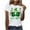 White-2, variant on Aofany Short Sleeve Shirts for Women St Patricks Day Shirt Crewneck T-shirts 2025 Trendy Tops