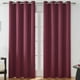 thumbnail image 1 of Par de Cortinas de 99 Cm de Ancho X 198 Cm de Largo, Elegantes y Apilables, para Dormitorio, con Agujeros Redondos., 1 of 6