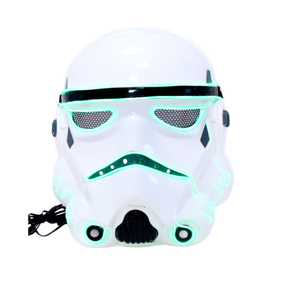 Light Up Lime Green Yellow Star Wars Stormtrooper Mask *Not a helmet*