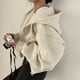 thumbnail image 2 of Sudaderas con capucha de manga larga para mujer, abrigo de gran tamaño con cremallera de Color sólido Retro, versión coreana Harajuku, Otoño, 2023, 2 of 4