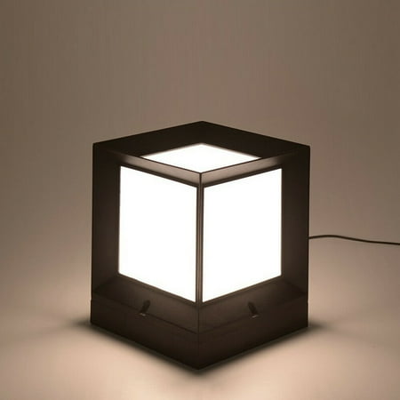 

Mkyiongou Outdoor Square Pillar Lamp Garden Post Deck Cap Fence Light Yard Landscape Lamp