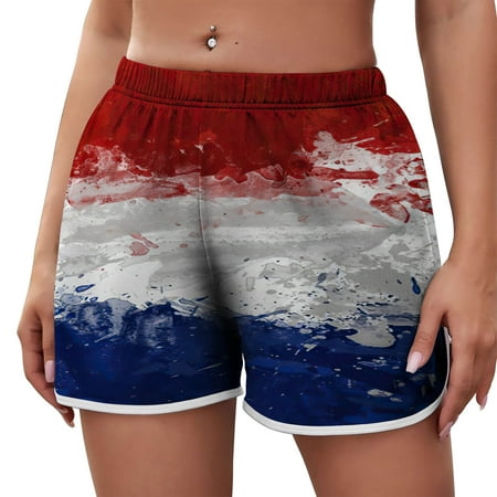 

Womens Shorts Clearance Pattern Casual Leisure Bib Pants Coverall Beach 4Th Of July Independence-Day Overall Shorts Pajama Pants Gray Xxl