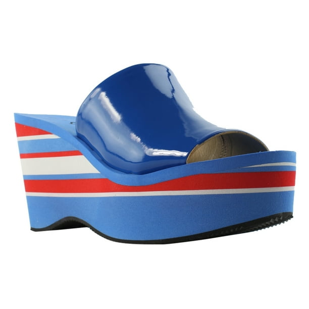 blue heels open toe