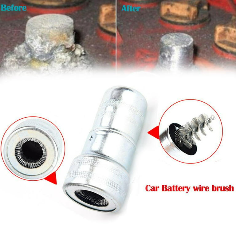 Car Cleaning Battery Post Terminal Cable Cleaner Dirt Corrosion Brush Hand  F7U4 Y I1I9 E8E6 
