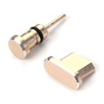 thumbnail image 1 of ziyahi 2PCS/Set Metal Charging Port + Earphone Port Dust Plug Replacement for Android Mobile Phone 3.5mm Headset Stopper, 1 of 9