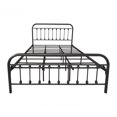thumbnail image 5 of Gzxs Metal Platform Bed with Headboard, No Box Spring Needed, Queen Size, Black, 5 of 6