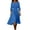 Sky Blue, variant on Guieoi Womens Dresses Summer 2026 Fall Round-Neck Maxi Dress Purple L