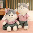 thumbnail image 2 of 35/55/70cm Cute / Soft / Couple Husky Plush Toys / Dressed Puppies / Children's Birthday Gifts / Christmas Giftsboy70cm Deng Xun unisex, 2 of 2