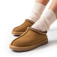 thumbnail image 4 of BURUDANI Women's Slip-on Fuzzy Cozy Suede Slippers Winter Warm Shoes Chestnut Size 11 (Runs Small-Size Up!), 4 of 9