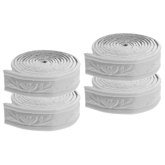 MLINS 4 Rolls  Peel And Stick Wall Border Wall Decor Removable Self Adhesive Tile Sticker