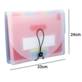 thumbnail image 2 of Letter Size Expanding File Folder 13 Pockets, A4 Portable Document Paper School Organizer, 2 of 5