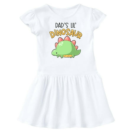 

Inktastic Dad s Lil Dinosaur with Cute Stegosaurus Gift Baby Girl Dress