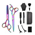 thumbnail image 1 of Juego de tijeras de corte de pelo de 10 piezas, kit de tijeras de corte de pelo profesional para peluquero, salón, hogar, 1 of 5