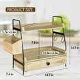 thumbnail image 2 of Countertop Coffee Station Organizer, Kitchen Counter Shelf Organizer, 2 of 8
