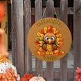 thumbnail image 4 of Harvest Season Turkey Plywood Sign Door Hanger Decoration Farmhouses Wall Hanging Accessories for Home, 4 of 13