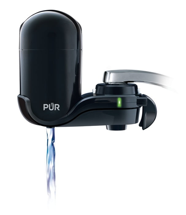PUR Faucet Mount Water Filtration System, FM2000B, Black