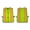 Yellow, variant on G & F Hi-Vis Safety Vest, Reflective Mesh Construction Work Vest, Neon Lime Green, Men & Women, One Size