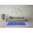 thumbnail image 3 of Ahgly Company Machine Washable Indoor Rectangle Oriental Blue Traditional Area Rugs, 3' x 5', 3 of 4