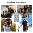 thumbnail image 3 of Yiaed Sea Otter Print Men's Singlet Vests Summer Running Muscle Tank Tops Gym Undershirt Round Neck Sleeveless for man, 3 of 5