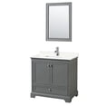 thumbnail image 7 of Wyndham Collection Wcs202036s-Qtz-Unsm24 Deborah 36" Free Standing Single Basin Vanity Set, 7 of 7