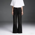 thumbnail image 6 of Snorda Jeans for Women Straight Leg Wide Leg Jeans for Women Summer Casual Versatile Loose Comfortable Jeans with Pockets for Daily Wear, 6 of 8