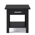 thumbnail image 4 of Home Square 2-Piece Solidwood Wide End Table with Storage Set in Black, 4 of 11