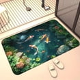 thumbnail image 3 of HaiSphere Washable Door Mat 16x24 Inch Printed Kitchen Floor Mat with Soft Velour Surface Non-Slip Entryway Rug for Indoor Use Absorbent Bathroom Mat C One Size, 3 of 4